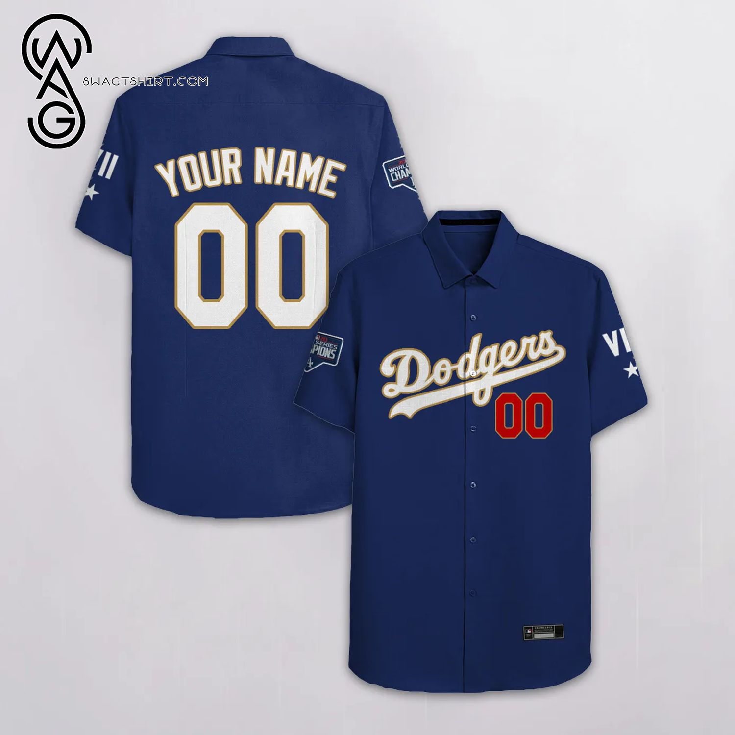 [Top Trending] Los Angeles Dodgers Major League Baseball Full Printing Personalized Hawaiian Shirt